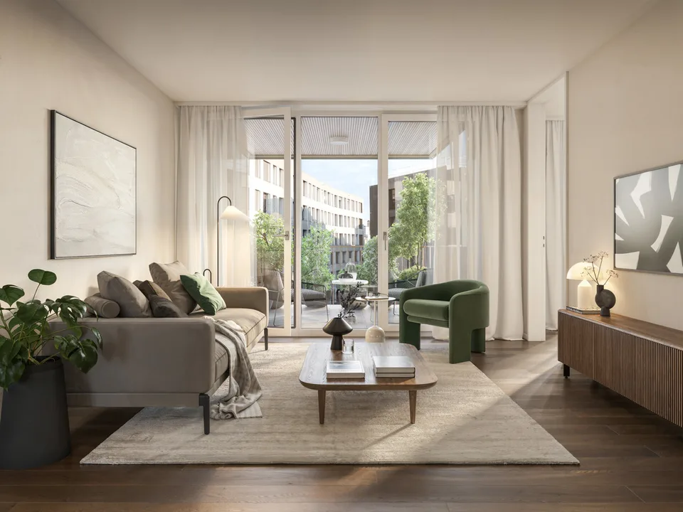 Projet de construction neuve Eichstrasse Zurich, Maisonnette avec terrasse