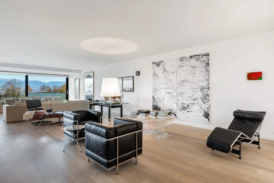 Großes Apartment mit Aussicht in Corsier