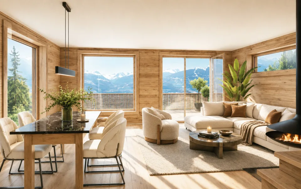 Chalet di lusso con vista panoramica