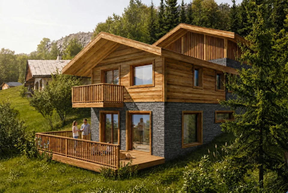 Chalet di lusso con vista panoramica