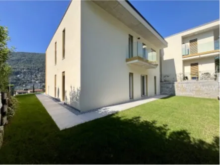 Großes 4.5-Zimmer-Wohnung mit Garten und Seeblick in Brusino Arsizio