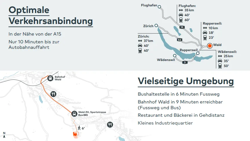 Votre terrain industriel à Wald ZH