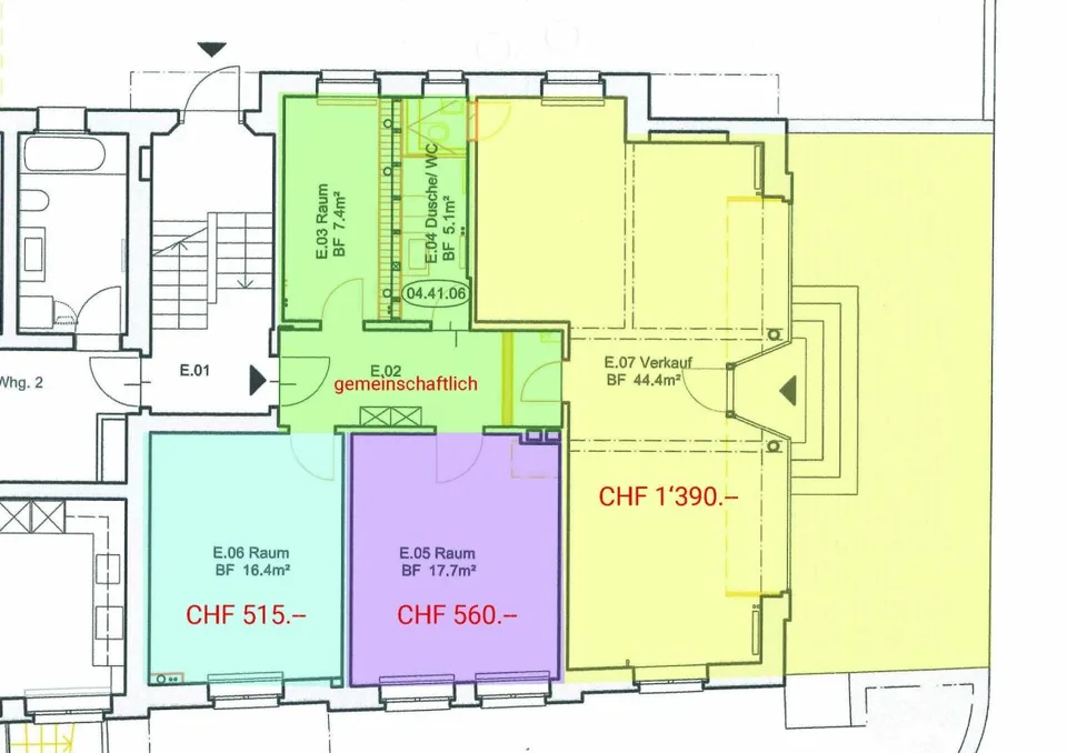 Gewerberaum an zentraler Lage zu vermieten - 16.5 m2