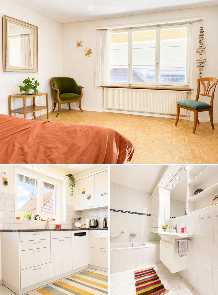 Grosszügige 4.5-Zimmer-Wohnung mit Balkon und Garten