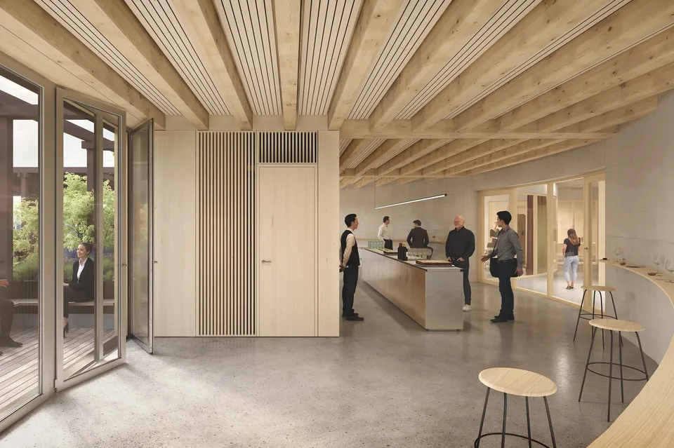 Architettura di ufficio ispiratrice al piano terra: Nexus combina sostenibilità e mondi di lavoro moderni – foto 7 di 7