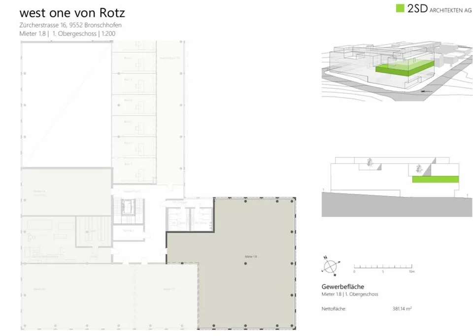 attraktive Gewerbeflächen west one