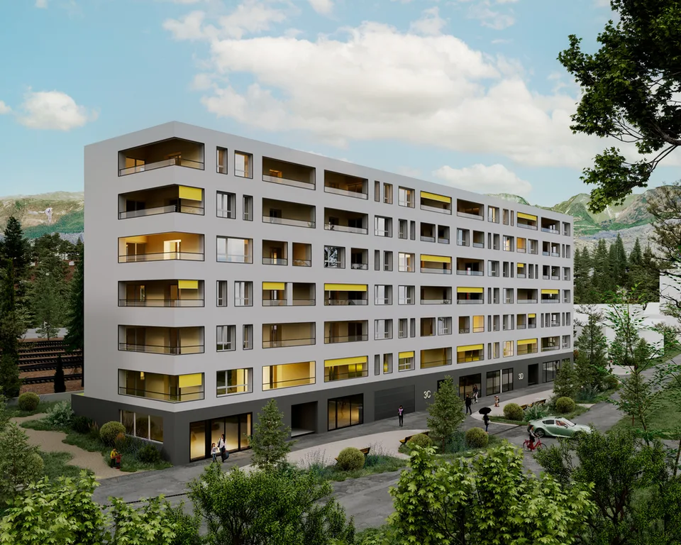 Surface commerciale de 136.40 m2 environ à Versoix