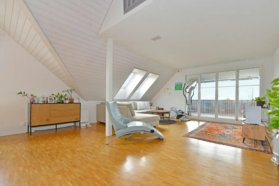 6.5-Zimmer-Dach-Maisonettewohnung im Grünen