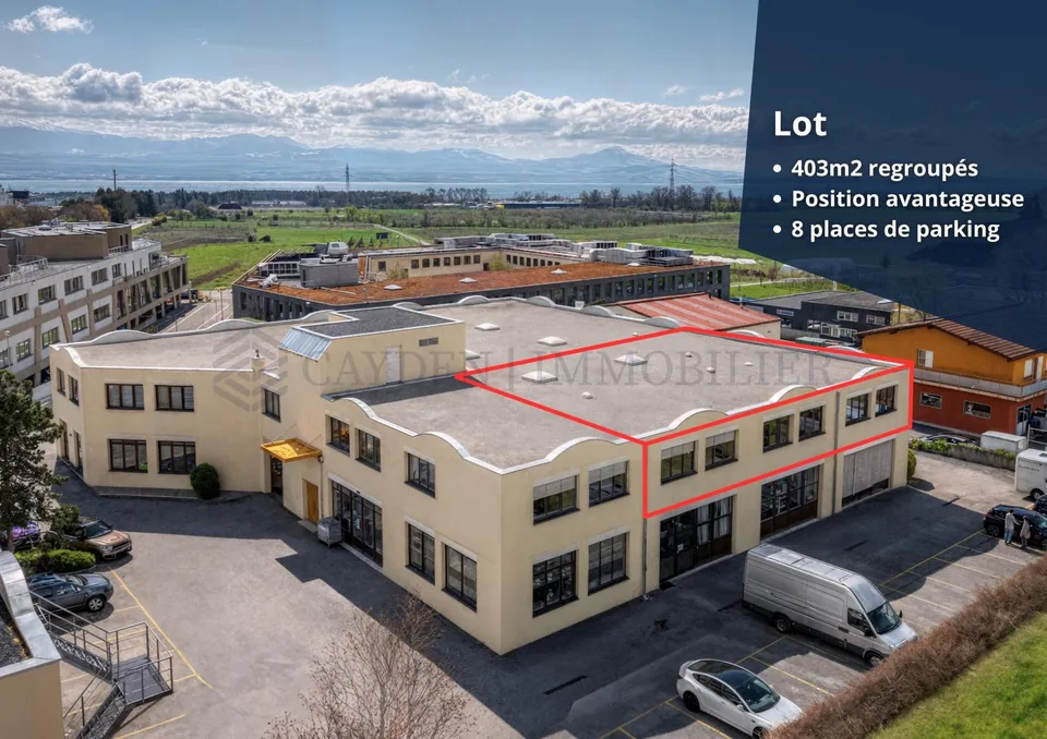 Locaux à haut rendement en face de La Côte International School