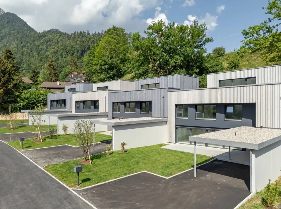 Verkaufsförderung von 5 neuen Familienhäusern