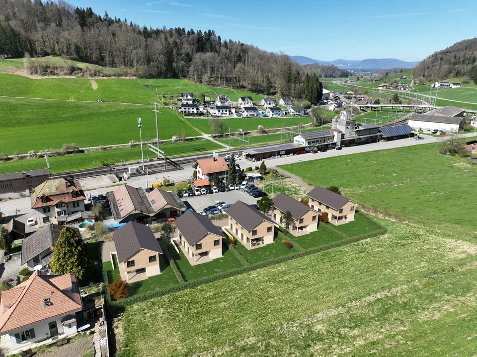 5 Einfamilienhäuser  Überbauung  Zälgli in 3475 Riedtwil
