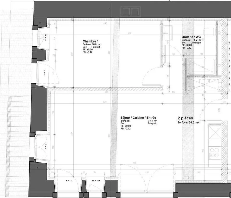 Charmanter 2.5-Zimmer-Wohnung renoviert mit privatem Garten - Brent / Montreux – Foto 7 von 7