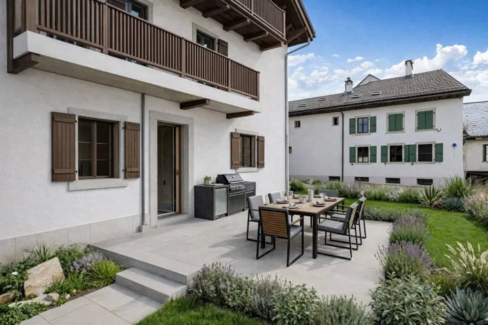 Charmant 2.5 pièces rénové avec jardin privatif - Brent / Montreux