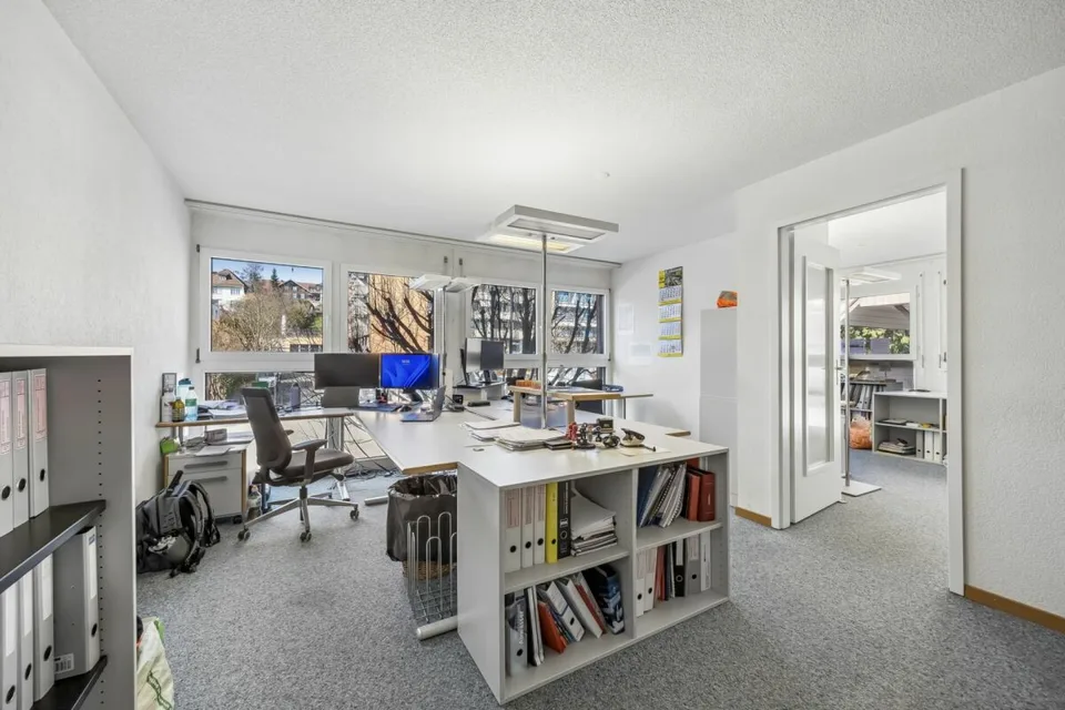 Attractive commercial spaces with archive rooms and parking hall