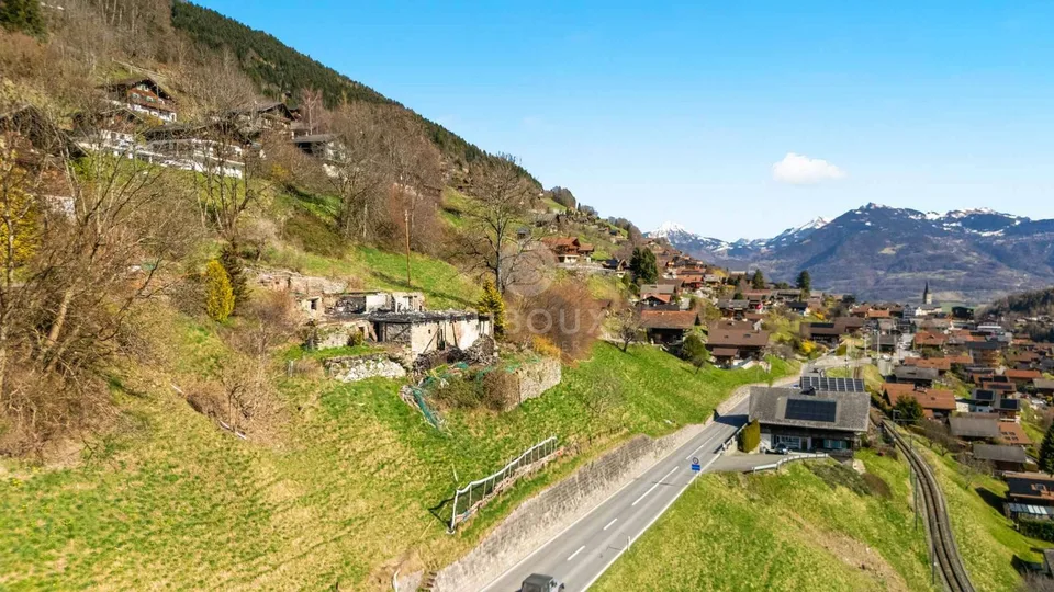 Magnifique terrain à bâtir de 1'478 m2 avec vue panoramique  Troistorrents