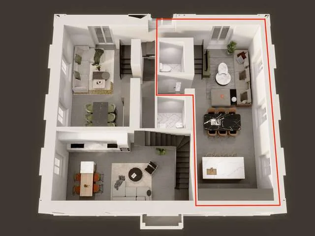 Exklusives Apartment in neuem Bau auf zwei Ebenen mit hochwertigen Ausführungen – Foto 7 von 10