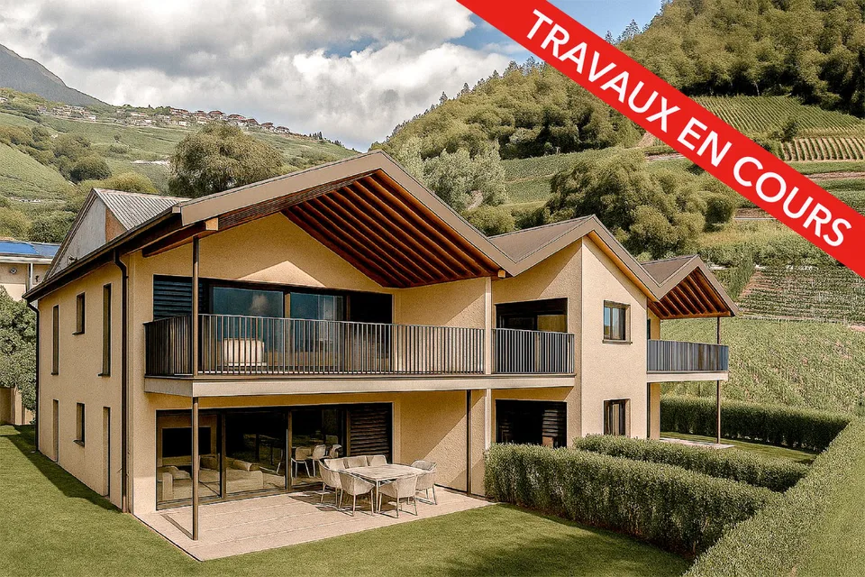 2.5 pièces avec terrasse et jardin privatif orientation plein sud (Vuisse, Savièse)