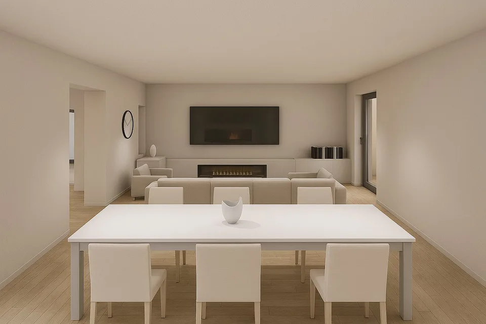 Bella casa nuova su 3 livelli con giardino