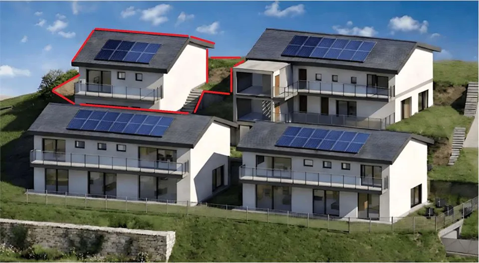 Nouvelle villa unifamiliale avec terrasse, jardin et garage