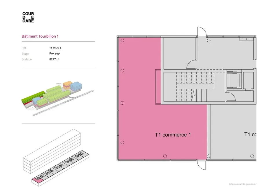 In affitto ? Superficie commerciale di 97 m² con visibilità eccezionale a Cour de Gare, Sion