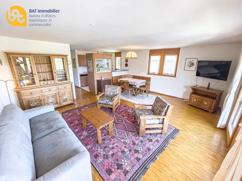 Schönes 3-Zimmer-Apartment mit Blick auf das Dorf