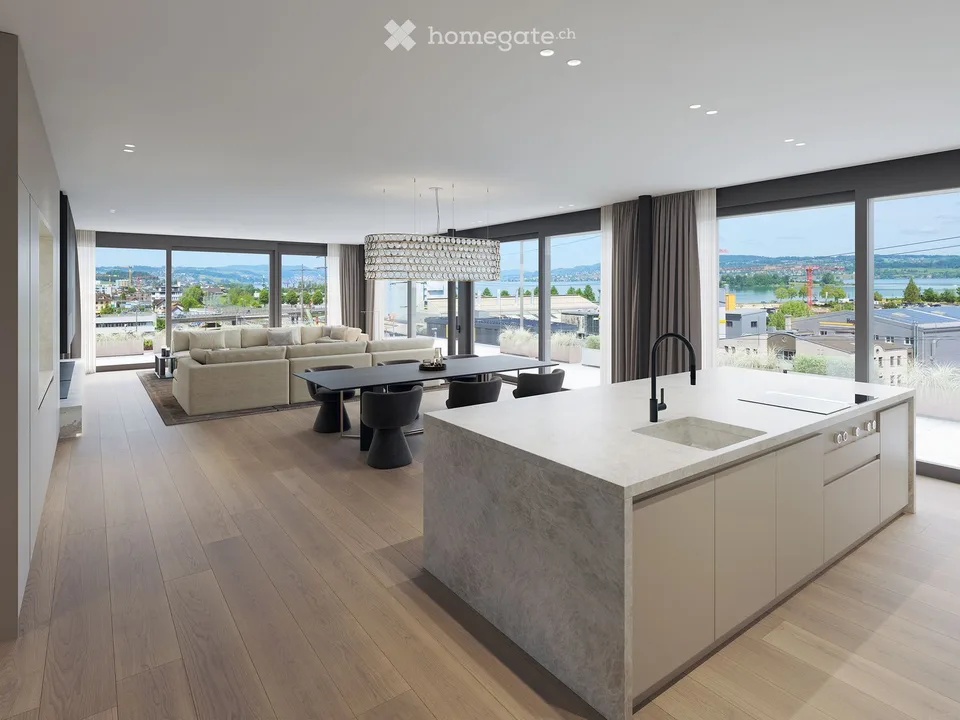 Appartement penthouse exclusif de 6,5 pièces dans un immeuble neuf à la meilleure localisation à Pfäffikon SZ