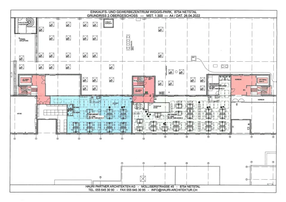 Spazi ufficiali 270 m2 e 393 m2 in affitto in centro commerciale