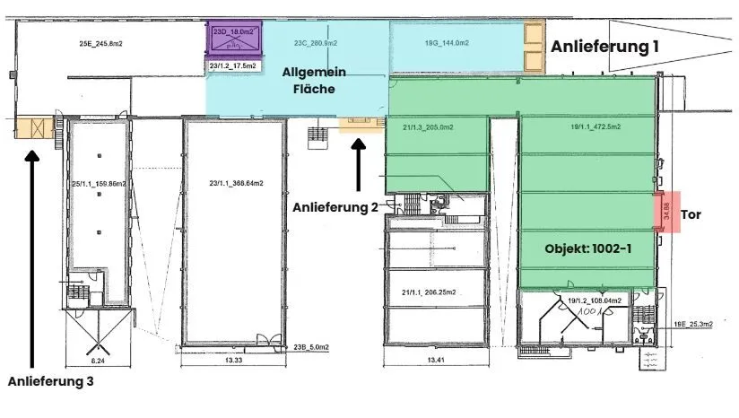 Espace de stockage central à louer dans la zone industrielle de Burgdorf