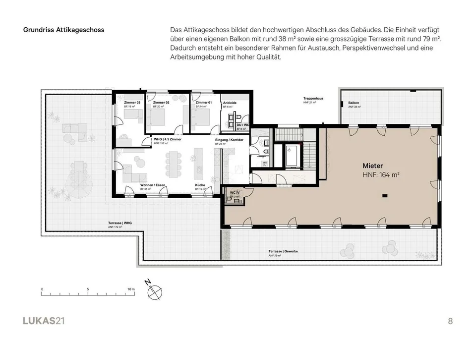 Büroräume 92m2 bis 518m2 - passend zu Ihrem Unternehmen – Foto 8 von 10