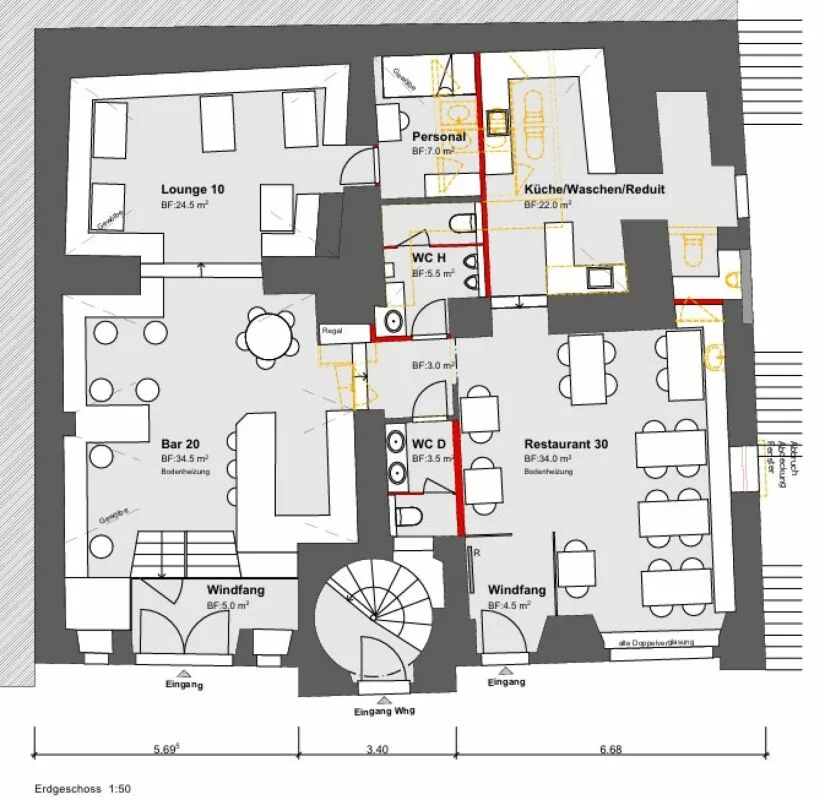 Gewerbeobjekt in historischer Liegenschaft an zentraler Lage