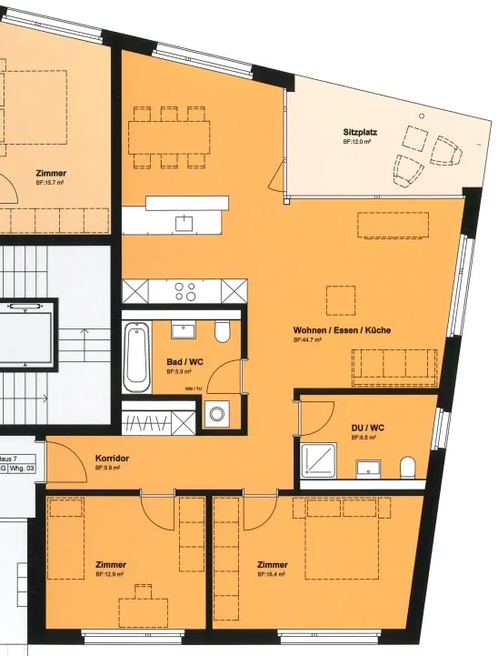 Beautiful ground floor apartment