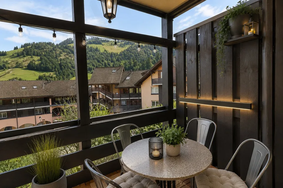 Zweizimmerwohnung: Charme und Komfort im Herzen des Dorfes!