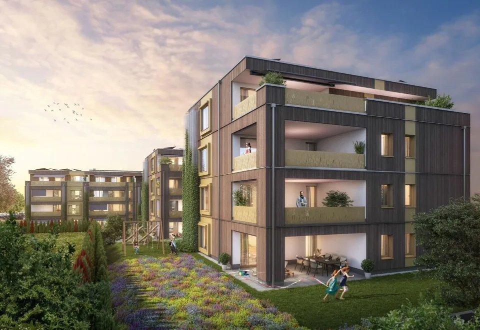 Neubauprojekt «Fliedergarten» - modernes Wohnen mit Stil und Nachhaltigkeit - hochwertige Obergeschosswohnung