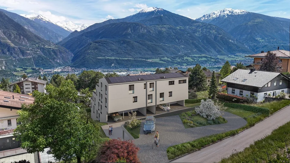 Meraviglioso appartamento di 4,5 locali con vista sulle montagne a Venthône