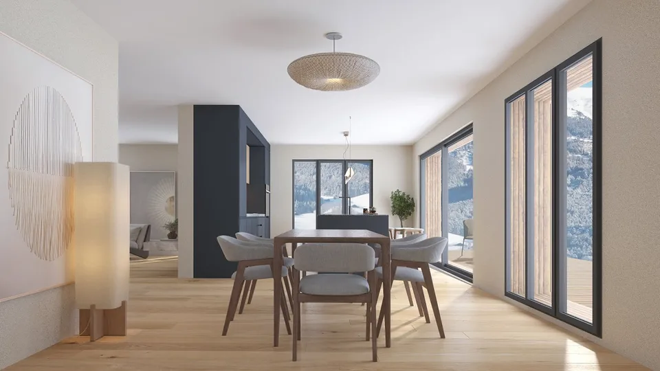 Individual Chalet "Les Pommats B" for Sale in Val d’Illiez – Building Permit in Force – photo 6 of 8