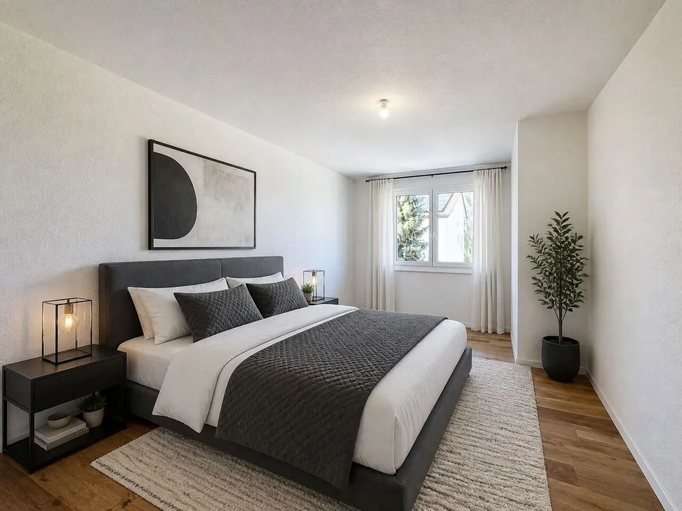 ENTRE MORAT ET FRIBOURG Appartement rénové de 3.5 pces avec balcon – Foto 12 von 12