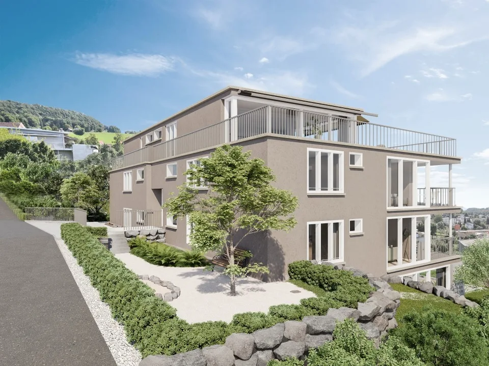 New Build: Exclusive 4.5 Room Attic Apartment with Panoramic View and 1... – photo 6 of 7