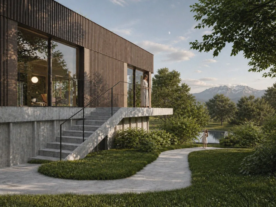 Elegante moderne Villa mit Panoramablick in einem bevorzugten Viertel - N