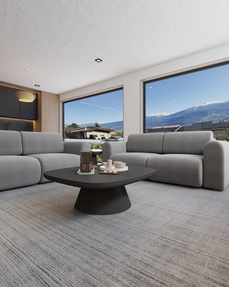 Nuova promozione a Miège di 2 magnifiche ville di 4.5 locali con vista eccezionale