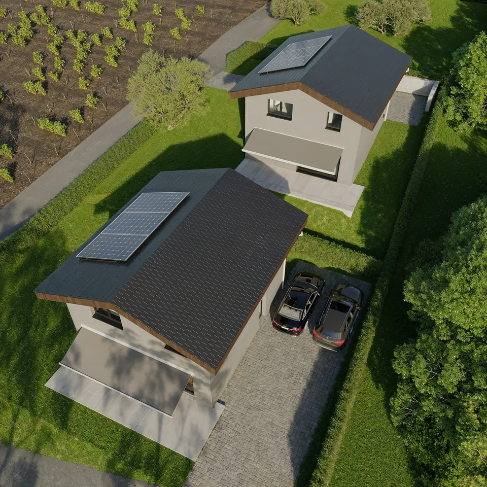 Nuova promozione a Miège di 2 magnifiche ville di 4.5 locali con vista eccezionale