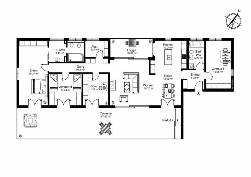 APPARTEMENT ATTIQUE MODERNE 5,5 PIÈCES | ENSOLEILLÉ | VUE PANORAMIQUE – photo 14 sur 14