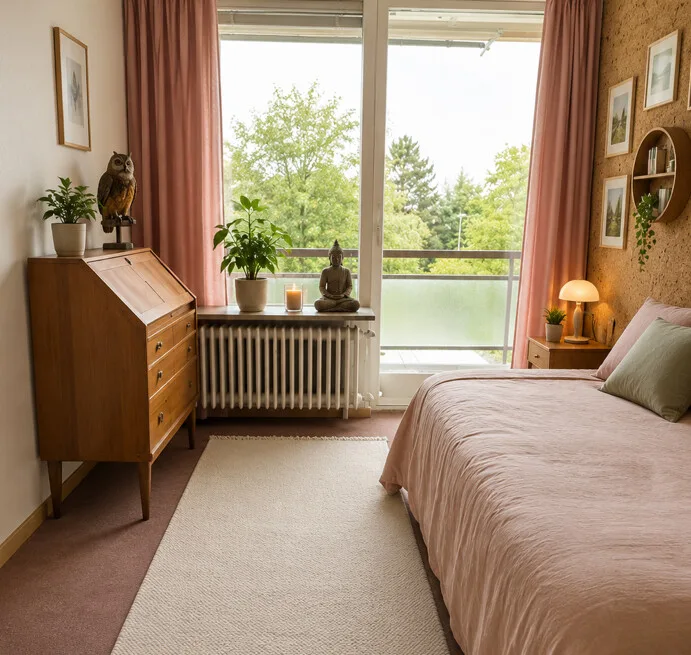 Maison mitoyenne charmante avec jardin ensoleillé