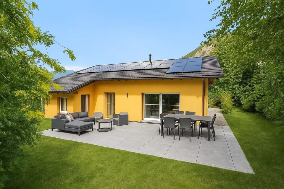 Einfamilienhaus in der Nähe von Sion - Großes Grundstück und großes Potenzial