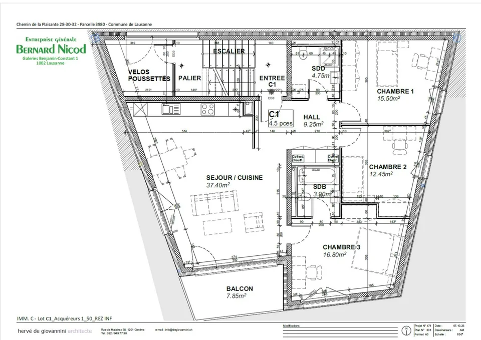 Neue Residenz in Chailly! 4.5-Zimmer-Wohnung mit Südbalkon
