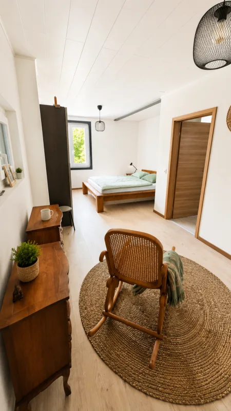 Schöne individuelle Villa mit 2 Wohnungen und einem großen Studio, in unmittelbarer Nähe zum Zentrum von Yverdon, mit einem geräumigen, reich begrünten und blühenden Garten – Foto 13 von 30