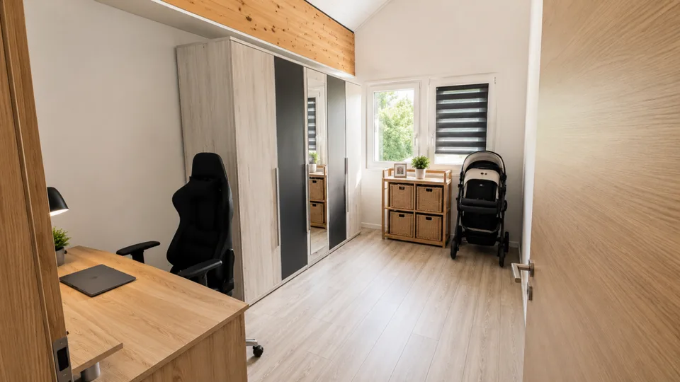 Schöne individuelle Villa mit 2 Wohnungen und einem großen Studio, in unmittelbarer Nähe zum Zentrum von Yverdon, mit einem geräumigen, reich begrünten und blühenden Garten – Foto 25 von 30