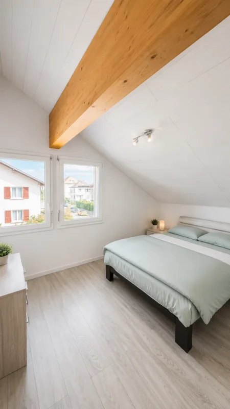 Schöne individuelle Villa mit 2 Wohnungen und einem großen Studio, in unmittelbarer Nähe zum Zentrum von Yverdon, mit einem geräumigen, reich begrünten und blühenden Garten – Foto 29 von 30