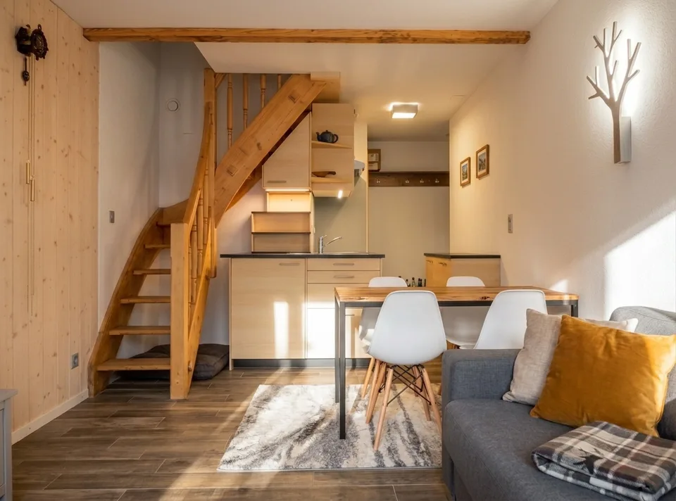 Duplex rénové à vendre à Torgon avec vue sur les montagnes