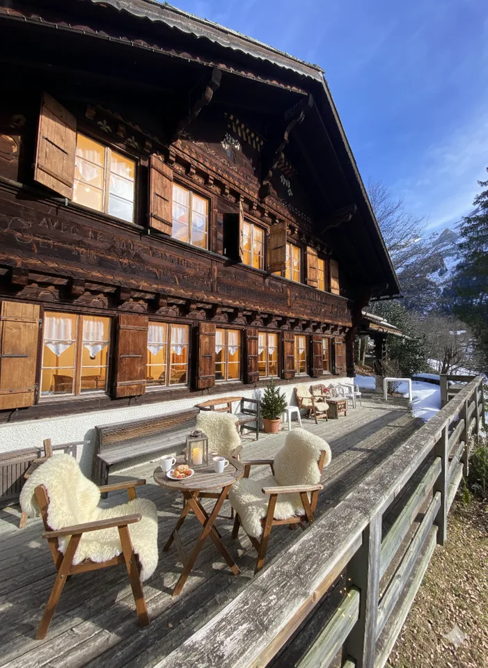 Chalet authentique de 7 pièces aux Diablerets avec vue montagne