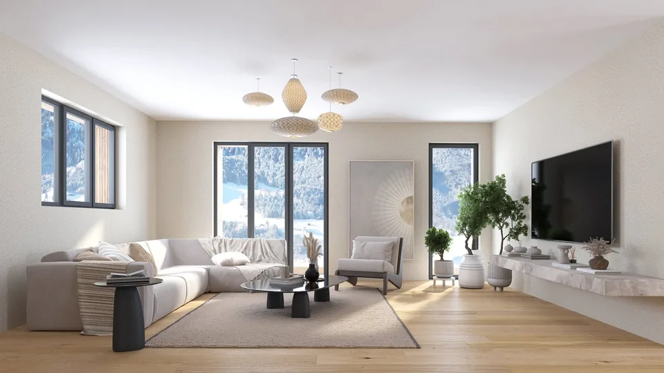 "Chalet individuel "Les Pommats A" à vendre à Val d’Illiez – permis de construire en force"